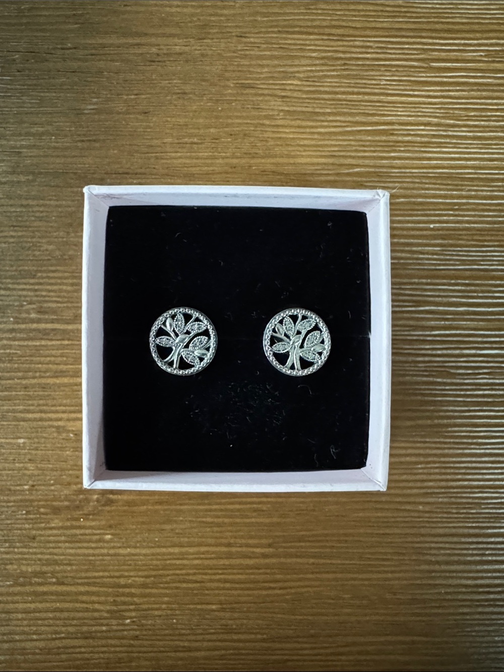 Pandora Silver Tree of Life Stud Earrings